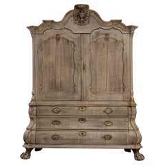 1800s, Dutch Oak Cabinet