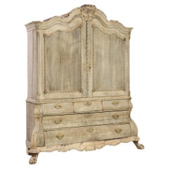 Armoire en bois néerlandaise des années 1800