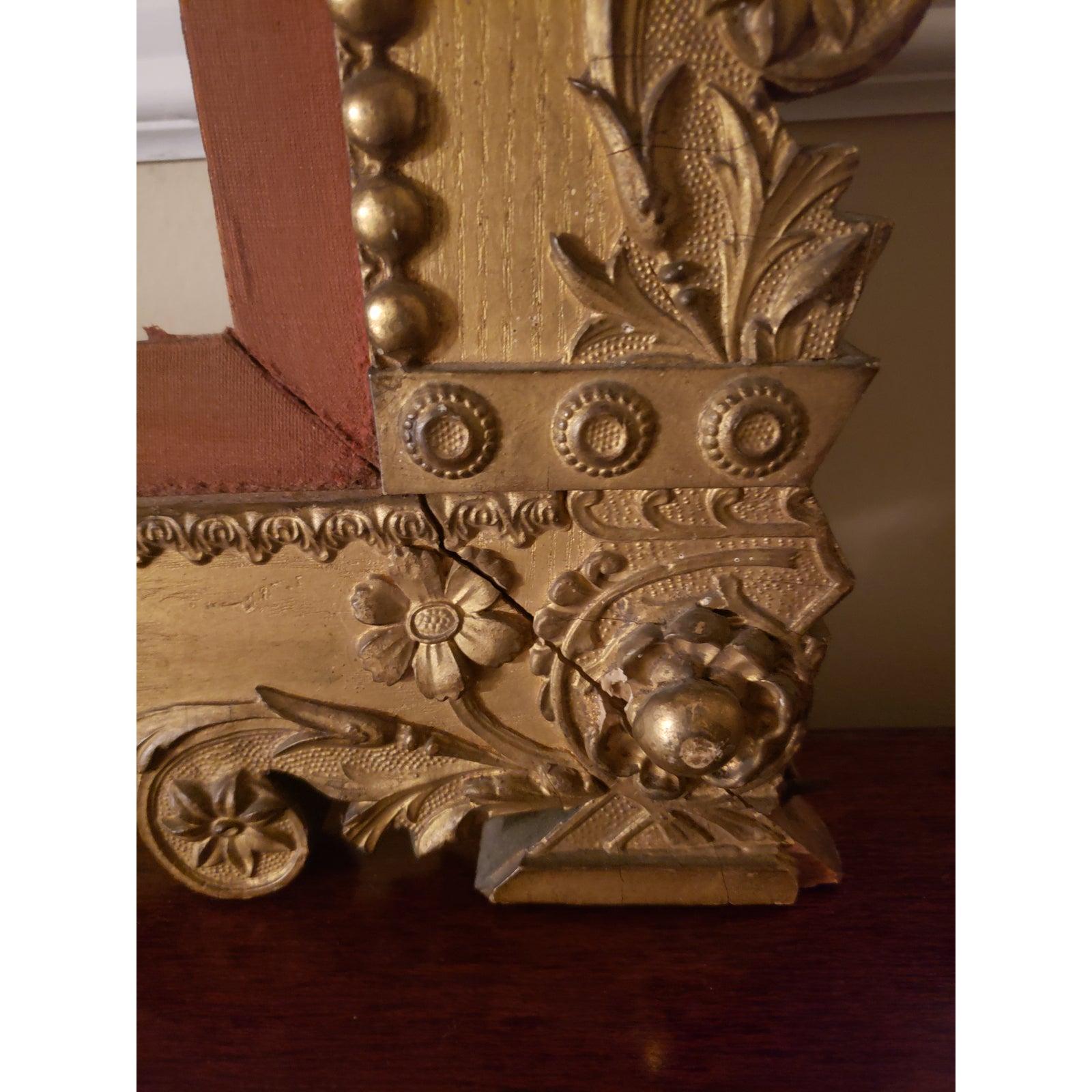 19th Century 1800s Edward Klauber Wood and Ormolu Ornate Picture Frame For Sale