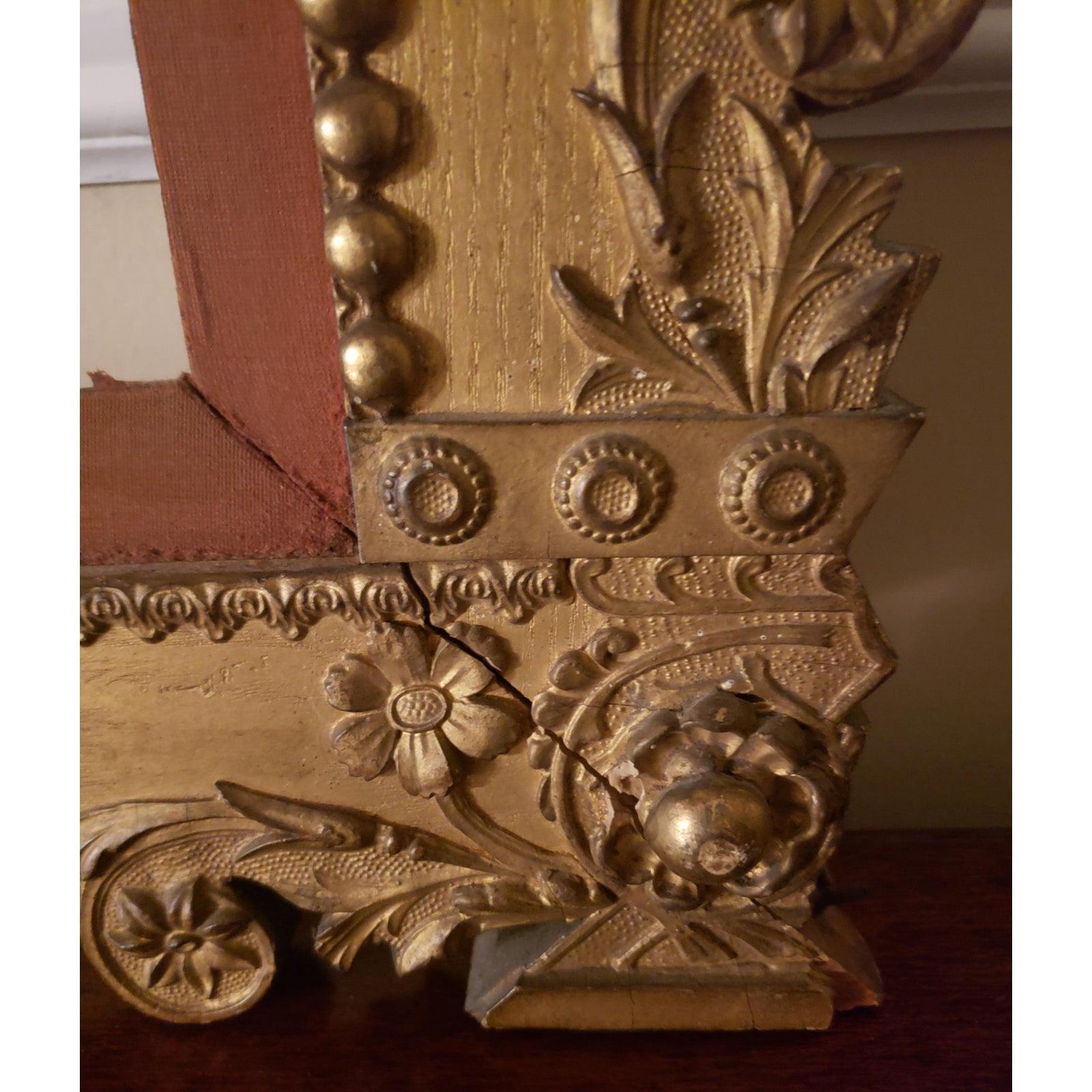 1800er Edward Klauber Holz und Ormolu Ornate Bilderrahmen (Vergoldet) im Angebot