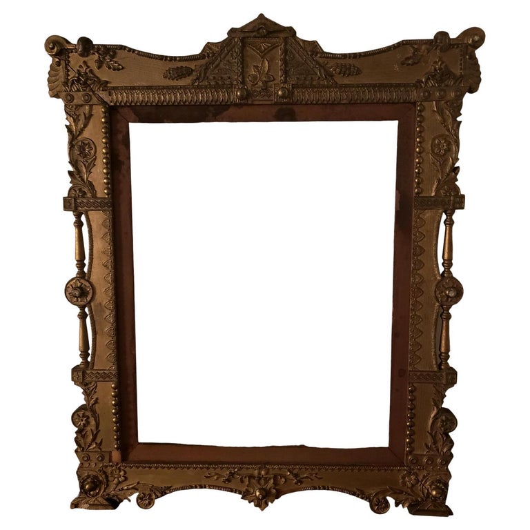 1800s Edward Klauber Wood and Ormolu Ornate Picture Frame For Sale at  1stDibs | fancy wood picture frames, 1800s picture frames, ornate wooden  picture frames