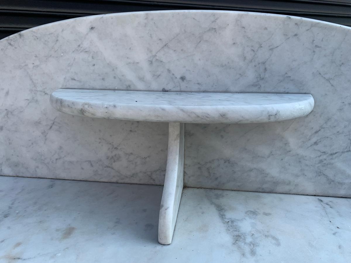 1800s Entry Table with Marble Top by F. Danby's of Leeds For Sale 6