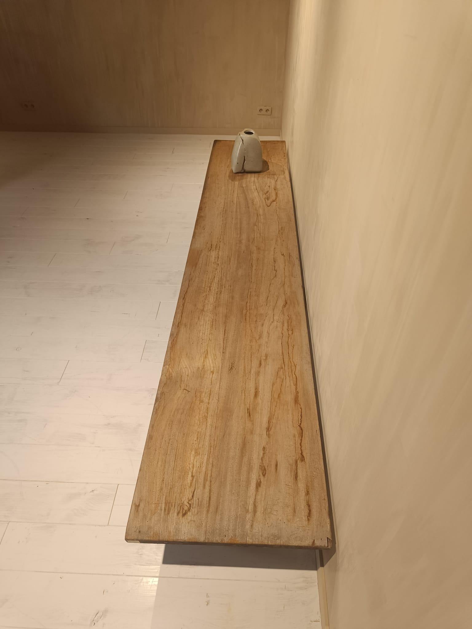 Wood 1800's Exceptional pair of extra-long coffee tables For Sale