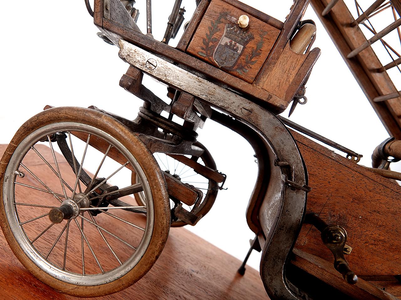 Industrial 1800s Fire Ladder Wagon Salesman's Sample