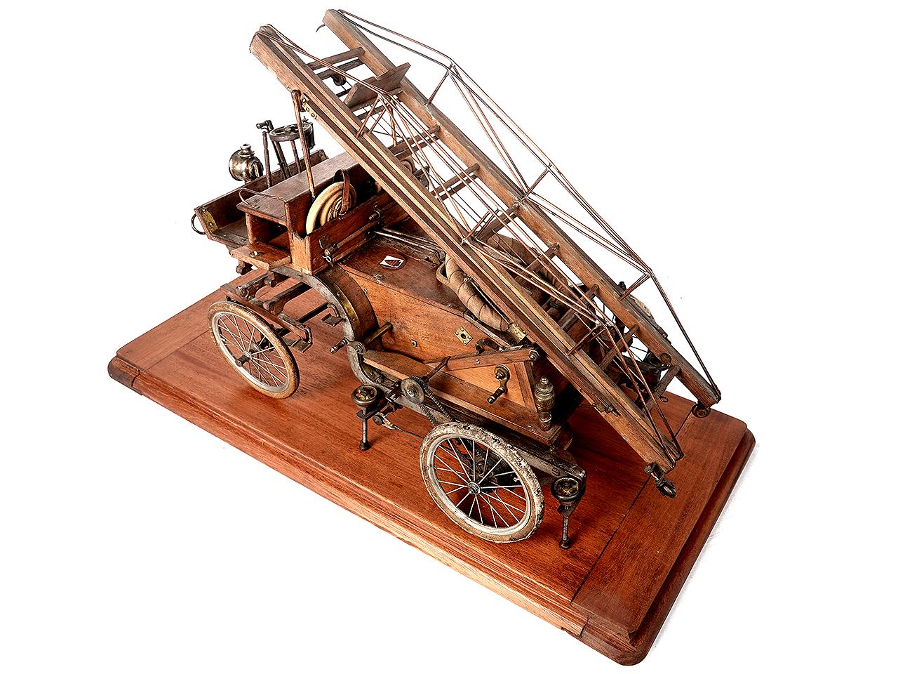 Wood 1800s Fire Ladder Wagon Salesman's Sample