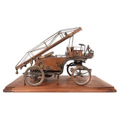 Chariot à échelle de pompier des années 1800 Échantillon de vendeur
