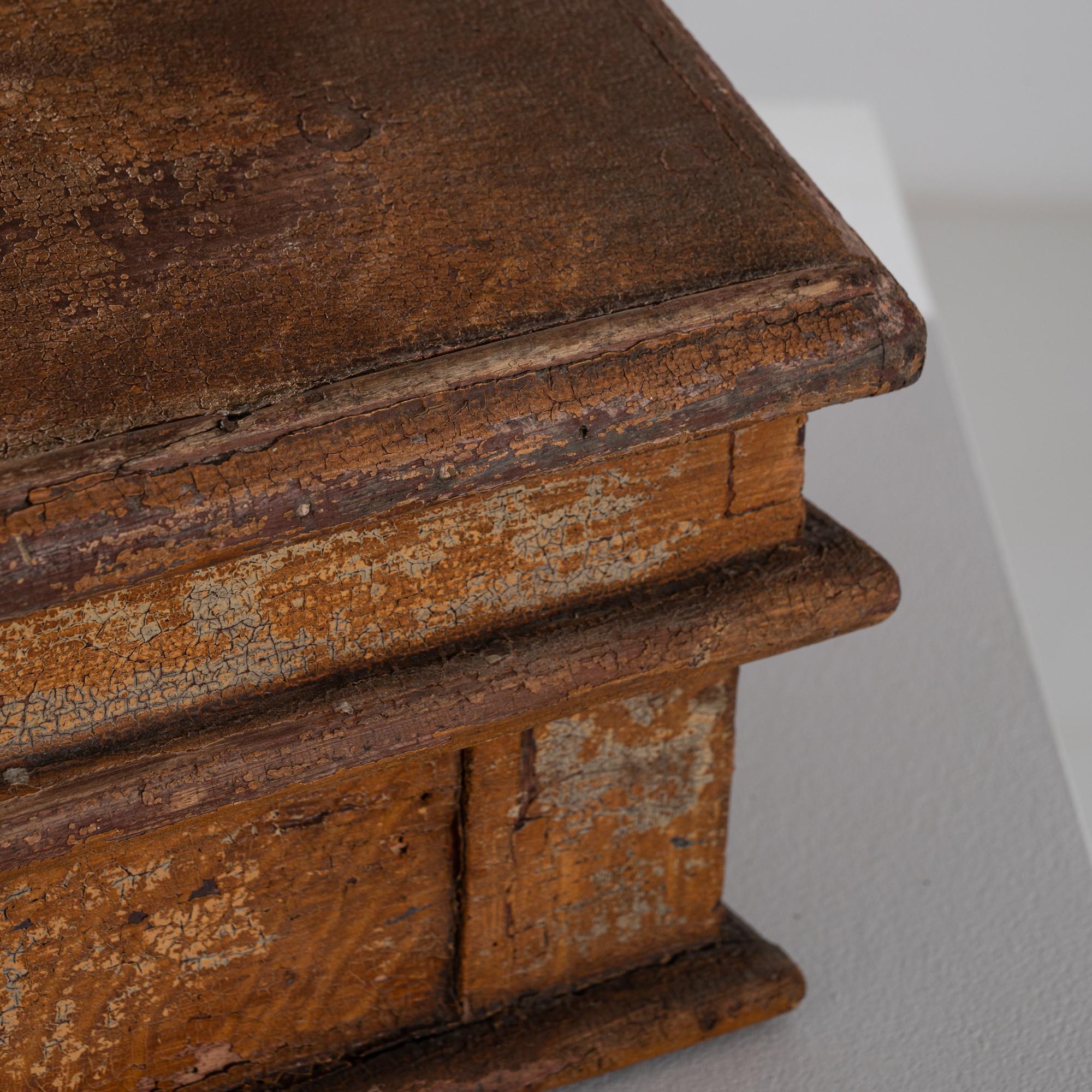 Écritoire français ancien patiné des années 1800 Bon état à High Point, NC
