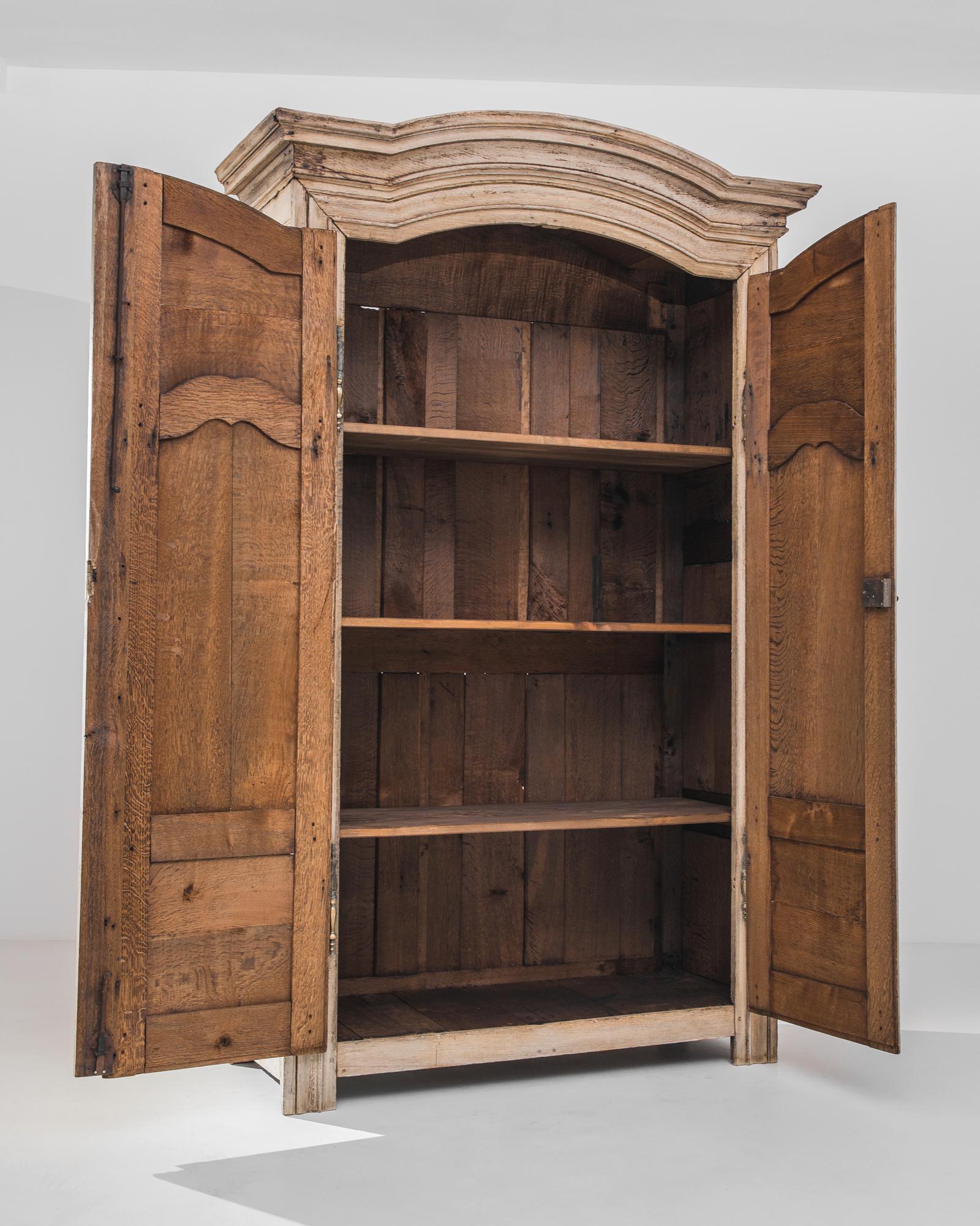 French Provincial 1800s French Arched Armoire
