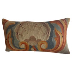 1800s French Aubusson Tapestry Pillow