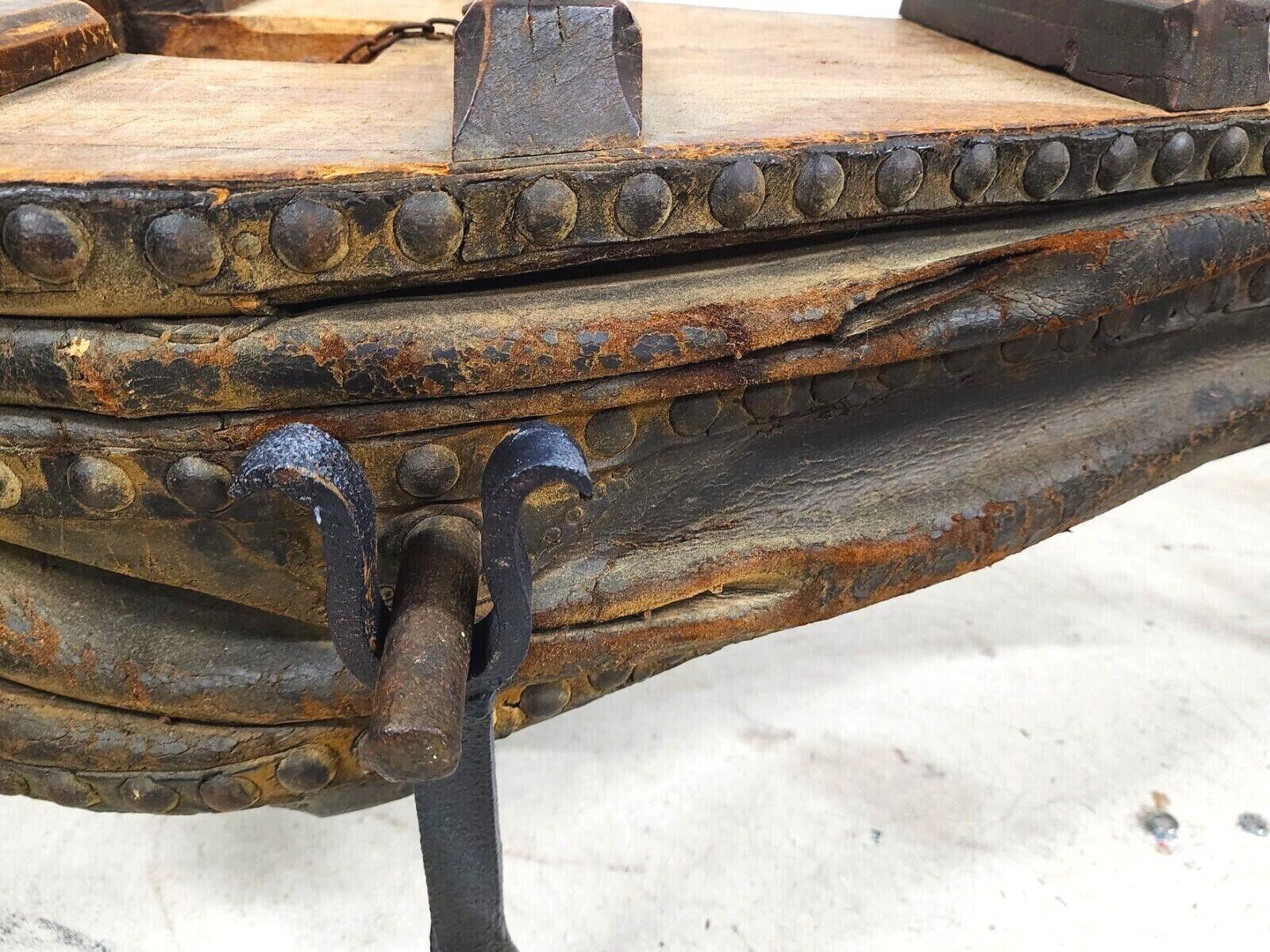 Copper 1800s French Blacksmith Bellows Rustic Coffee Table For Sale
