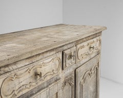1800s French Bleached Oak Buffet
