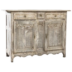 1800s French Bleached Oak Buffet