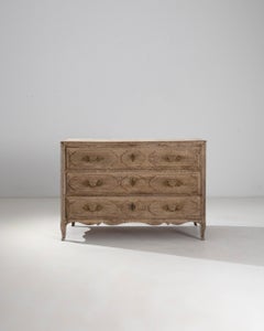 1800s French Bleached Oak Dresser