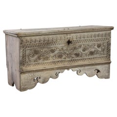 1800s French Bleached Oak Trunk