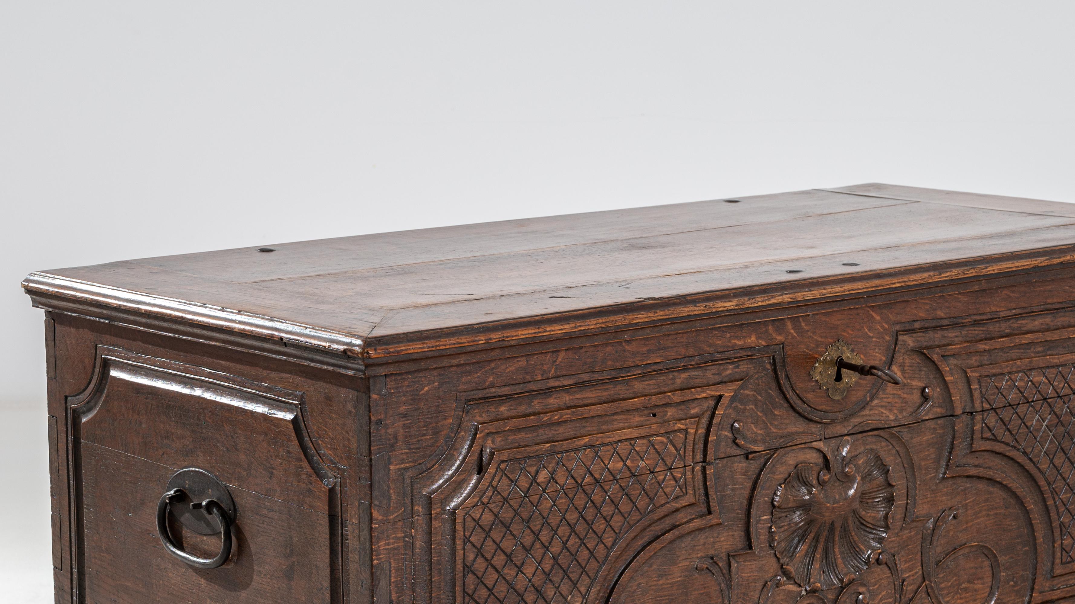 1800s French Carved Trunk 2
