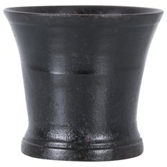 1800s French Cast Iron Mortar