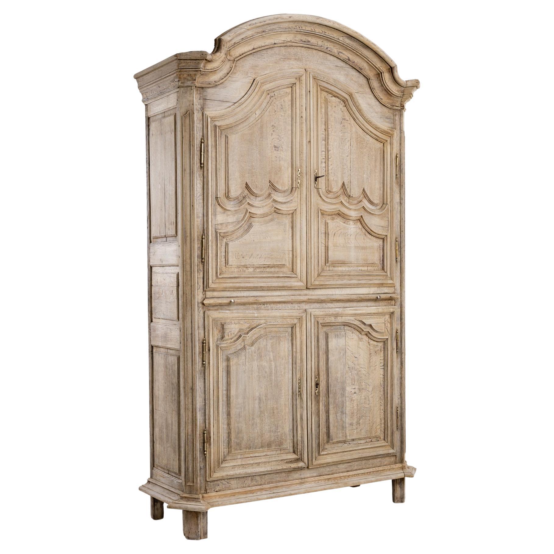 1800s French Oak Cabinet For Sale