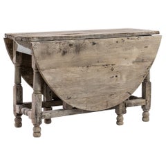 1800s French Oak Folding Table