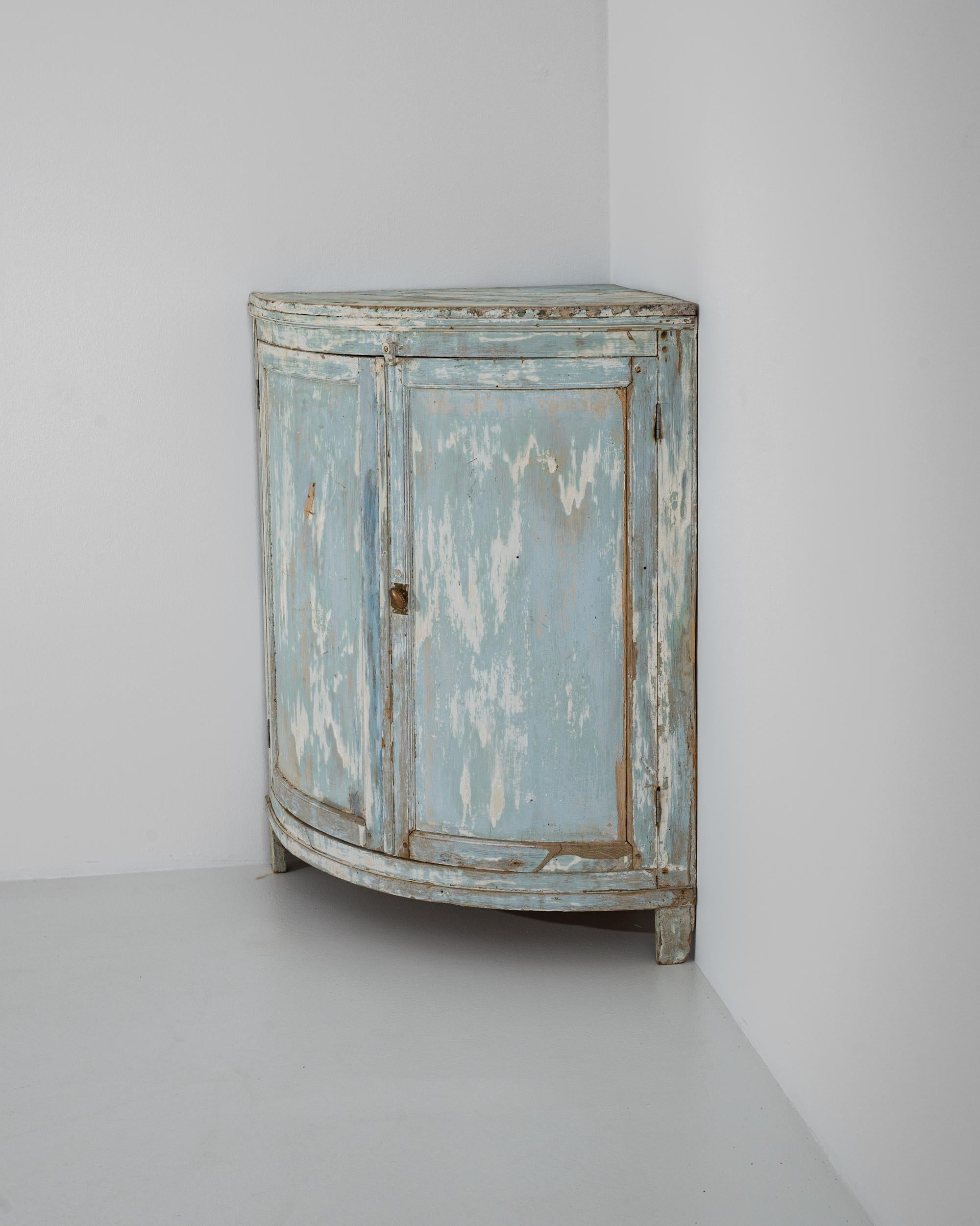 18th Century and Earlier 1800s French, Patinated Corner Cabinet