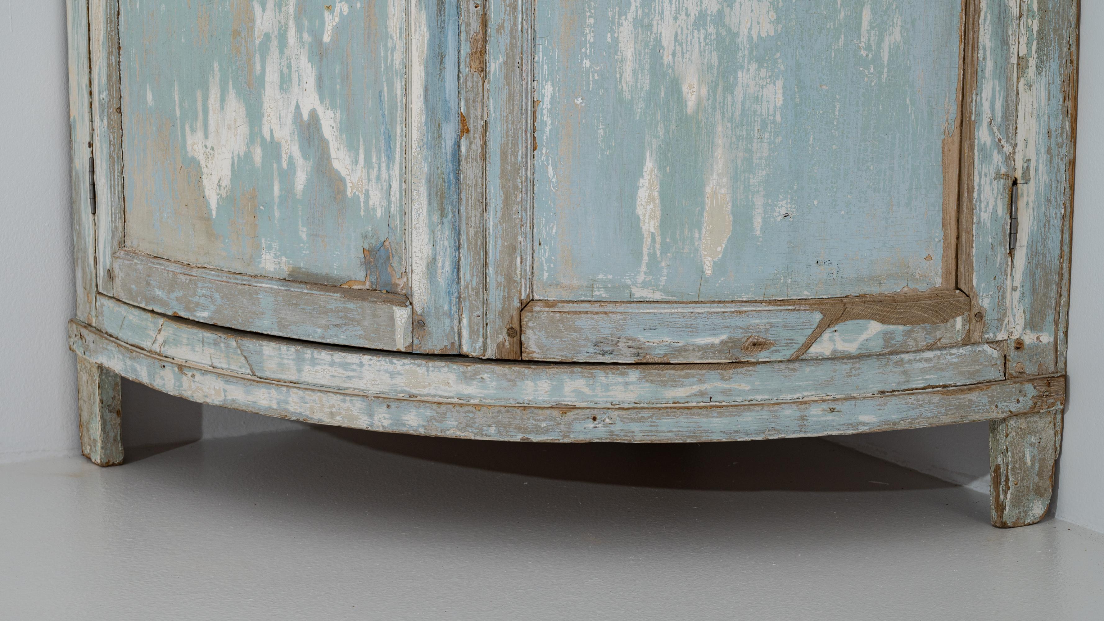 1800s French, Patinated Corner Cabinet 2