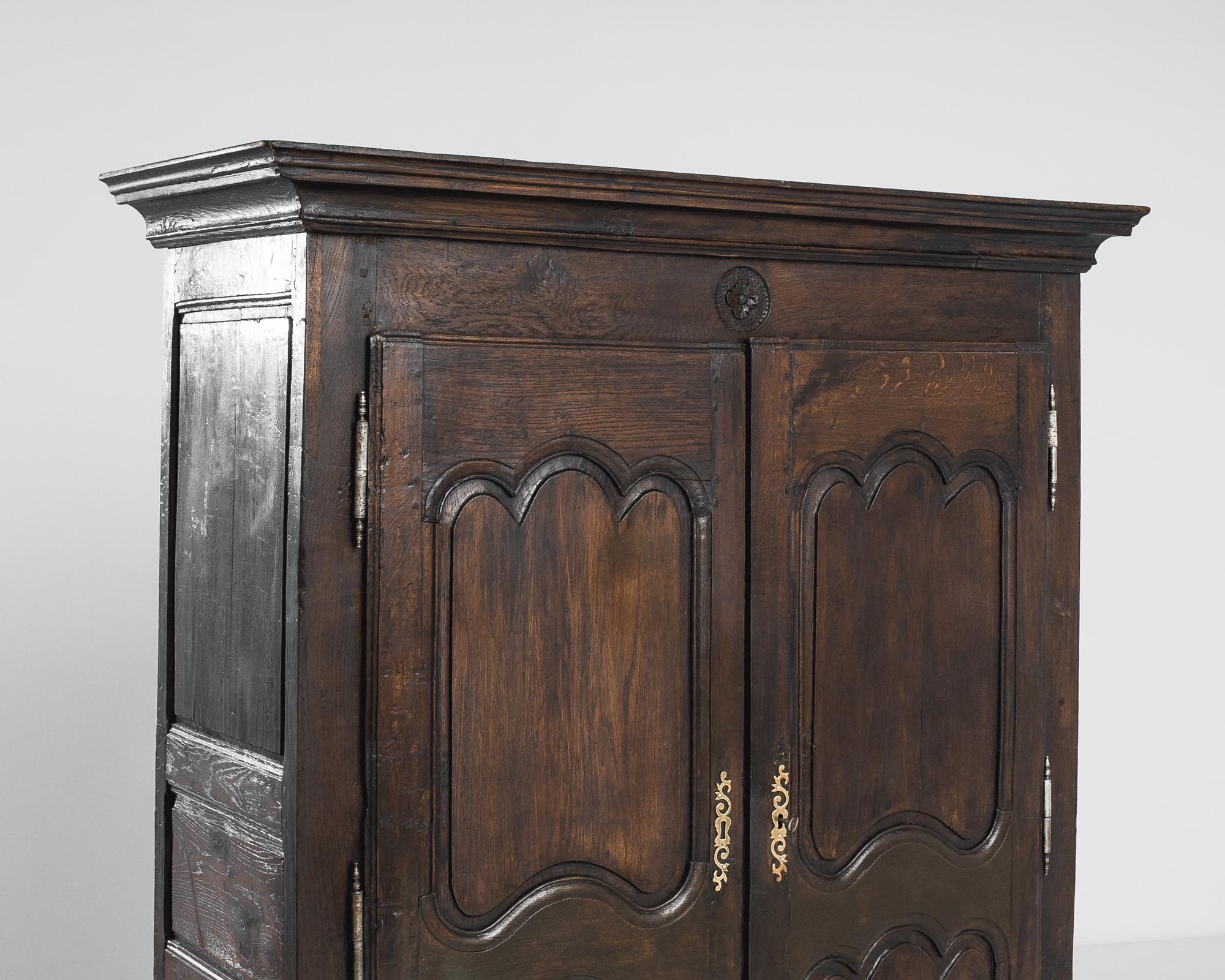 Early 19th Century 1800s French Provincial Armoire with Original Patina For Sale