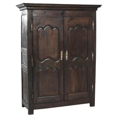 Armoire provinciale française des années 1800 avec patine d'origine