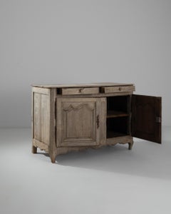1800s French Provincial Bleached Oak Buffet