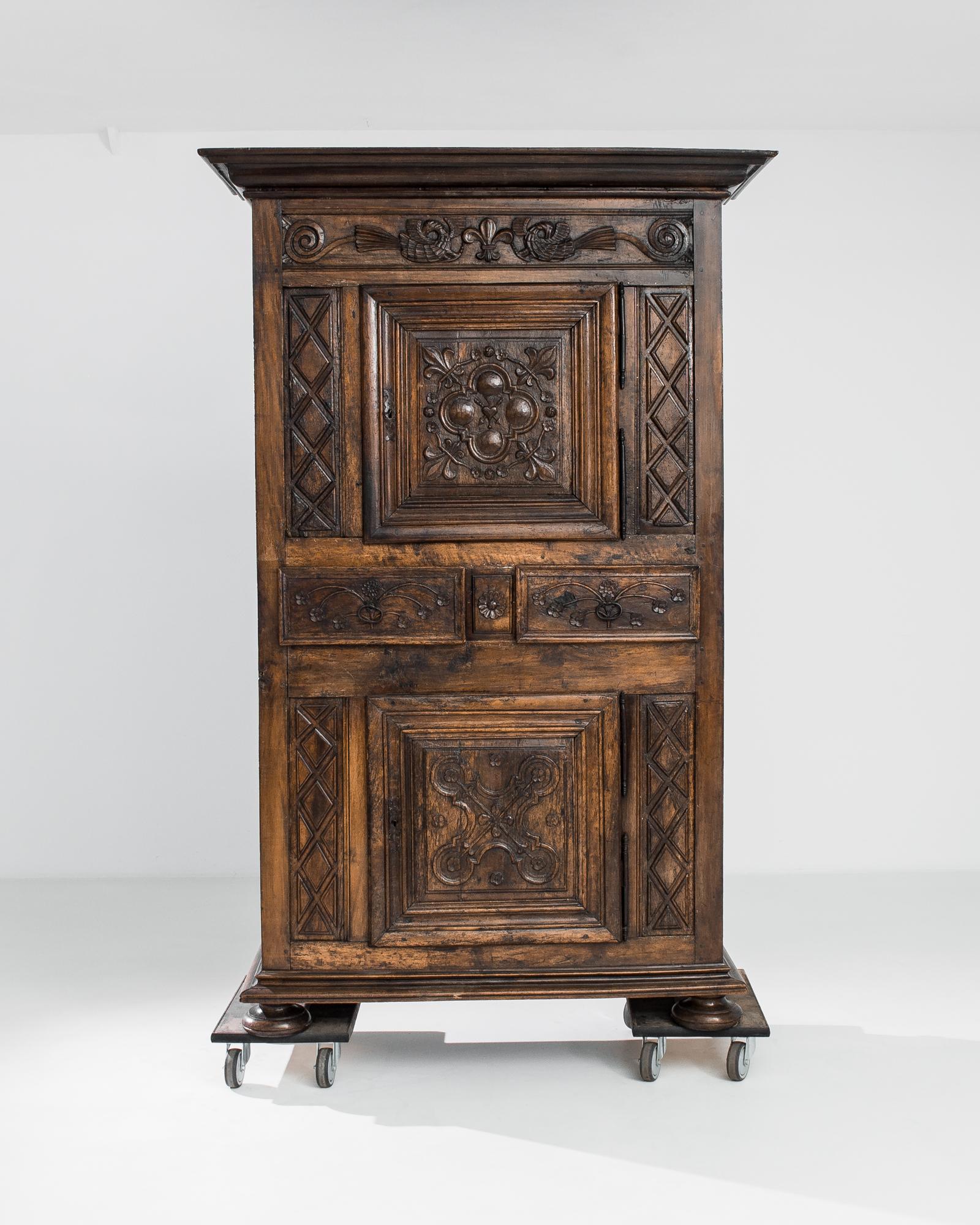 1800s French Provincial Hardwood Cabinet with Original Patina 7