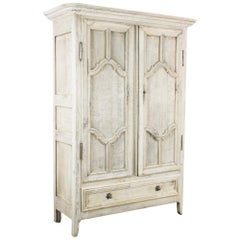 1800s French Provincial Oak Armoire