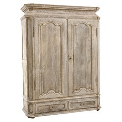 1800s French Provincial Oak Armoire