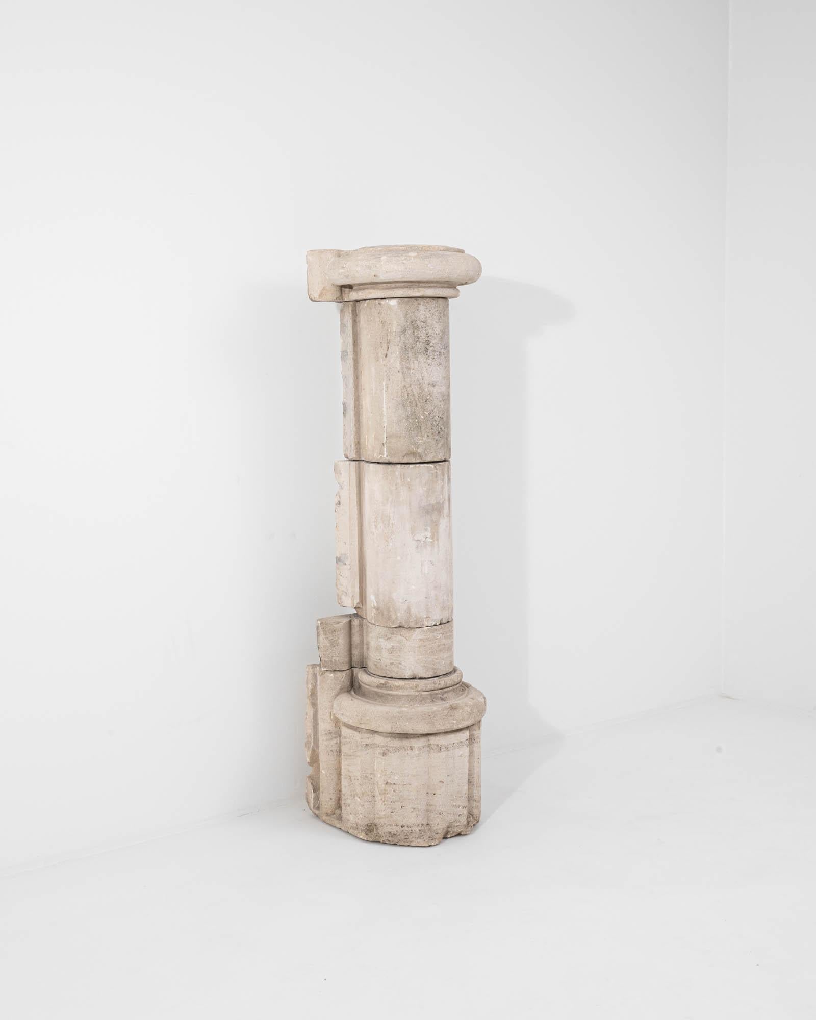 19th Century 1800s French Stone Column
