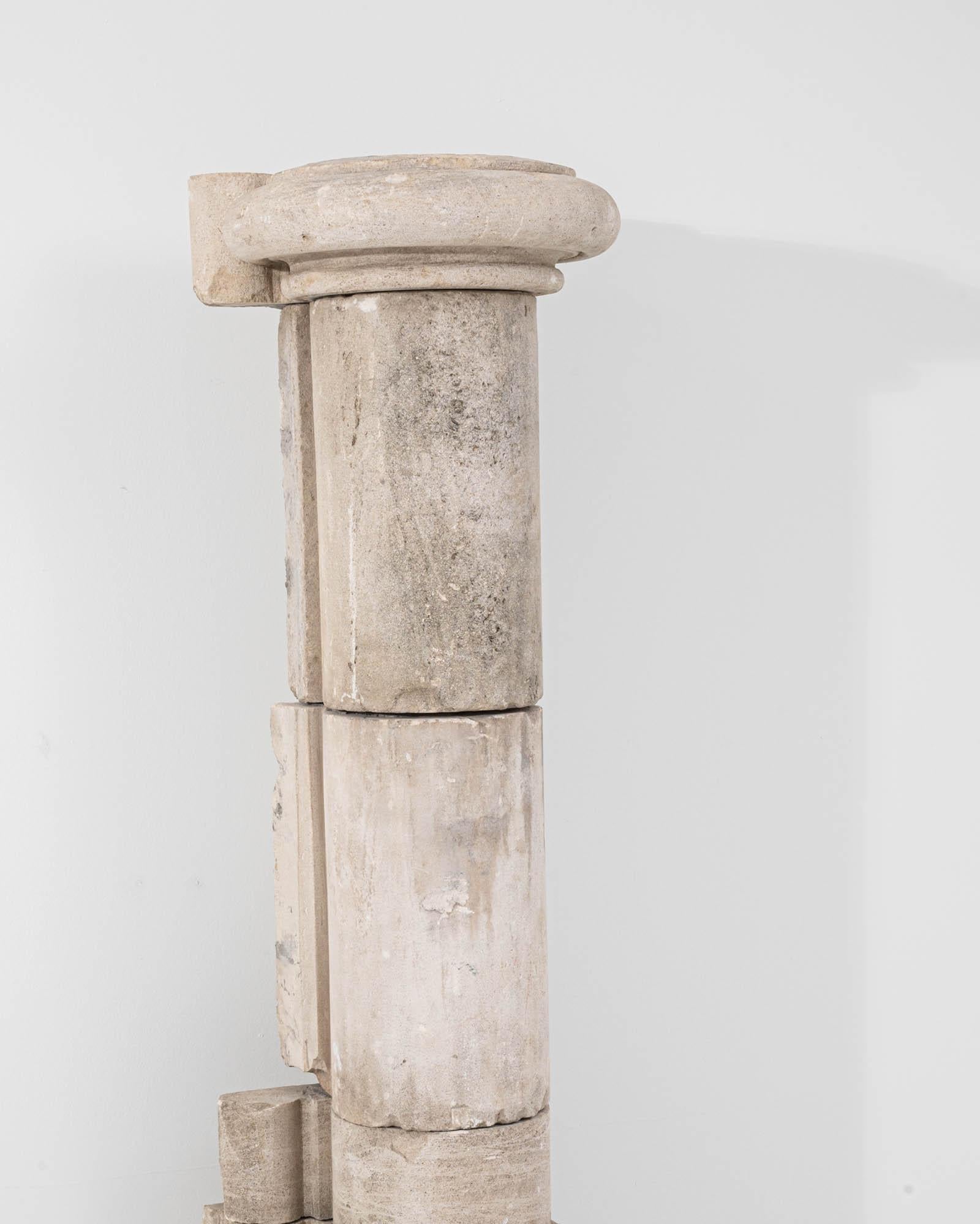 1800s French Stone Column 1