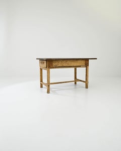 Table de travail française en bois des années 1800