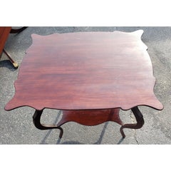 1800s Georgian Solid Mahogany Accent Table