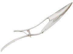 1800s Georgian Sterling Silver Fish Slice / Server