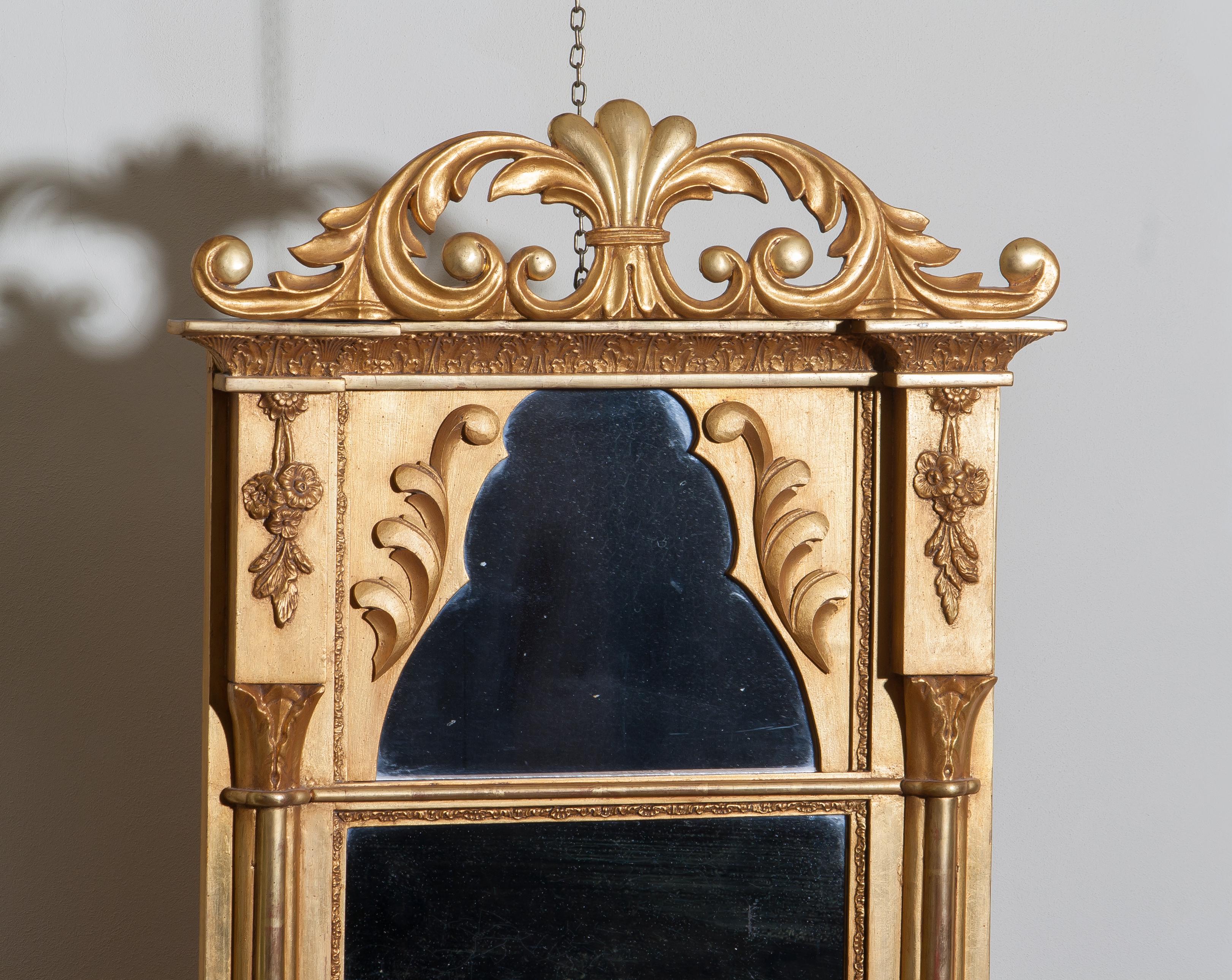 1800s Gilded France Empire Mirror In Good Condition In Silvolde, Gelderland