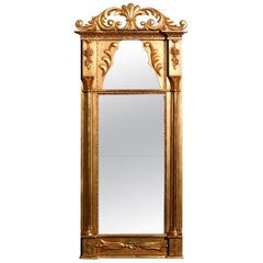 1800s Gilded France Empire Mirror