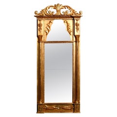 1800s Gilded France Empire Mirror