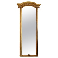 1800s Gilt Floor-Length Mirror