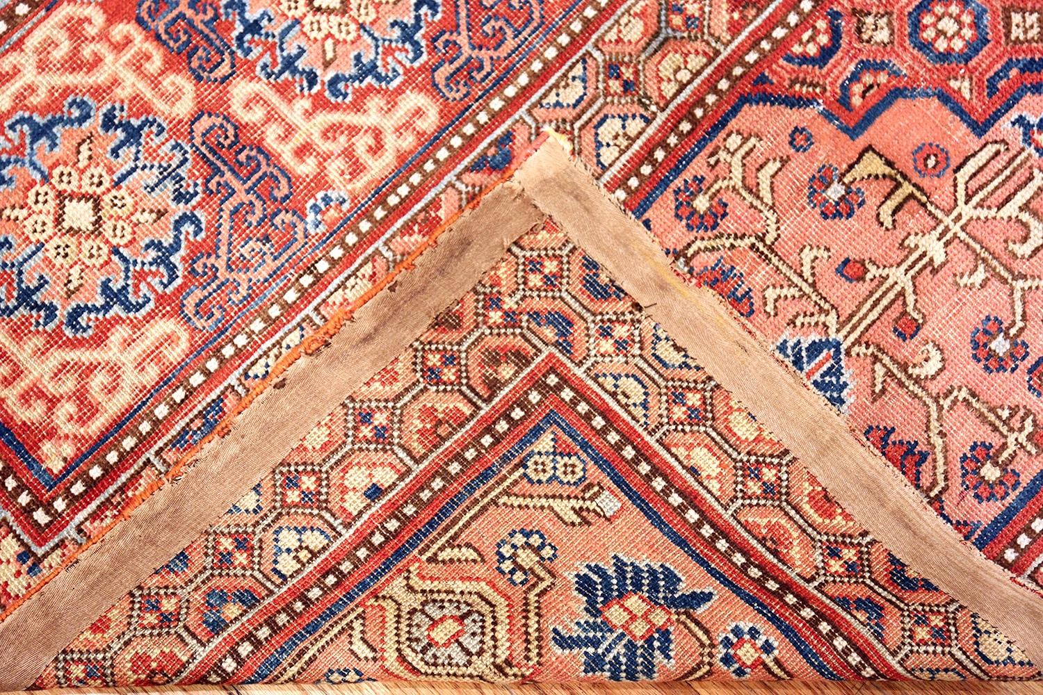 1800's Khotan Saf Prayer Rug from East Turkestan. Size: 8 ft 5 in x 3 ft 9 in  5