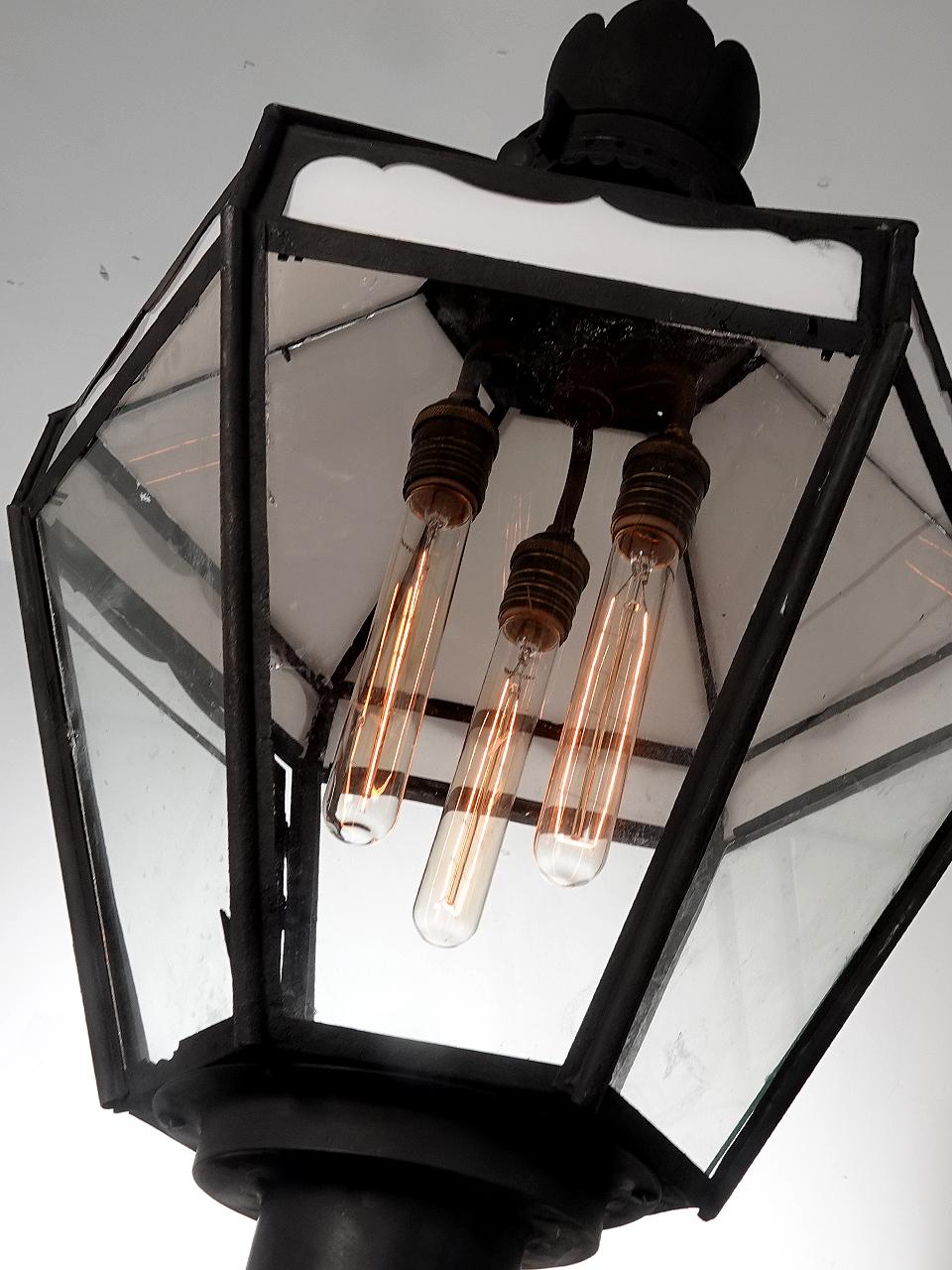 Linterna de aceite grande de 1800 Rústico en venta