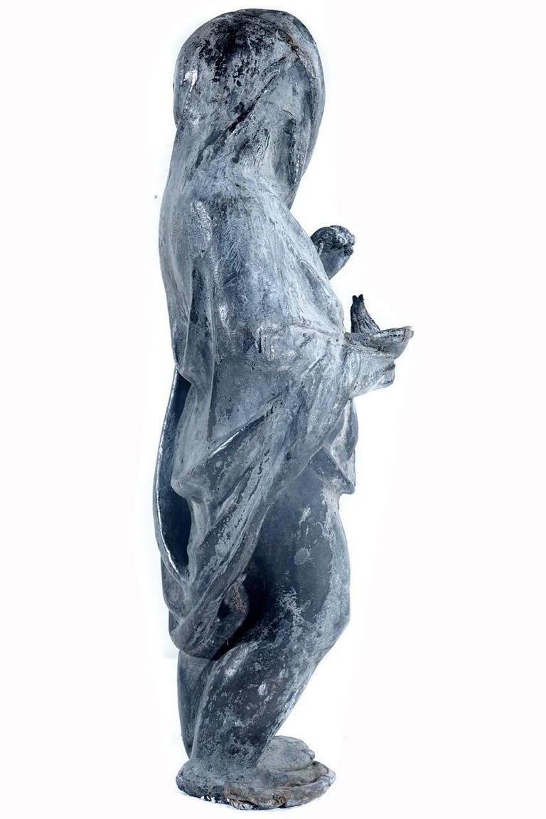 1800s Lead Garden Statue For Sale at 1stDibs