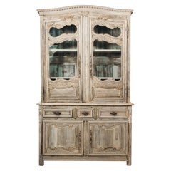 1800s Louis XV French Country Vitrine