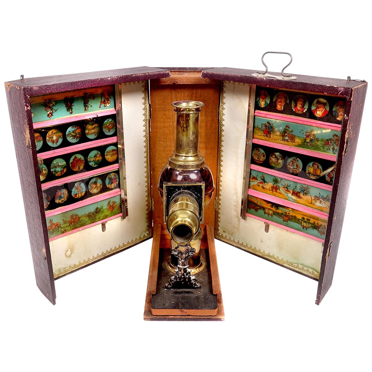 1800s Magic Lantern Full Boxed Set