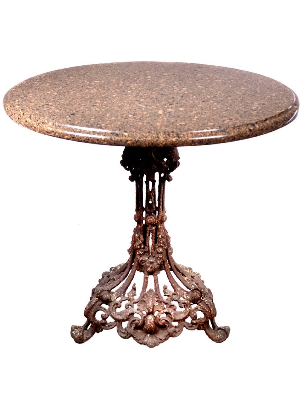 cast iron pedestal table base