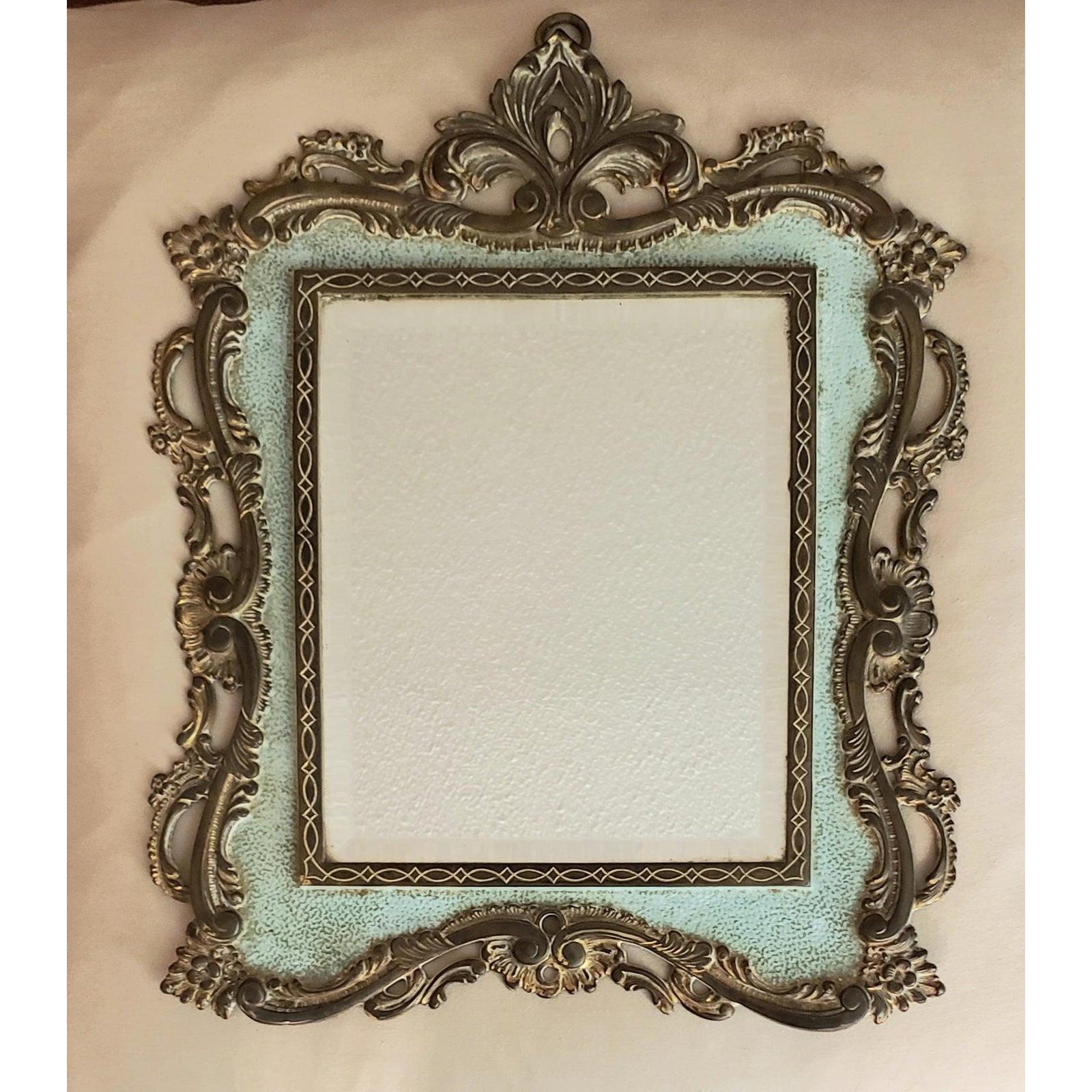1800s National Brass & Iron Works Wall Mirror 4