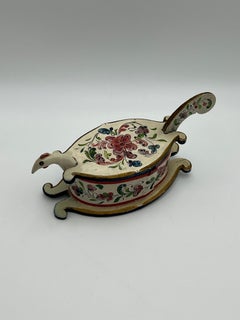 1800s Norwegian Rosemaling Ale Bowl Tine Box – Handpainted Rosemaling Folk Art