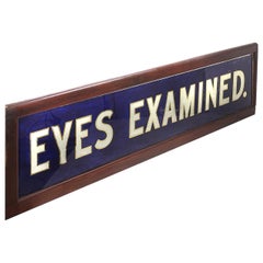 Antique 1800s Optometrists Store Front Sign