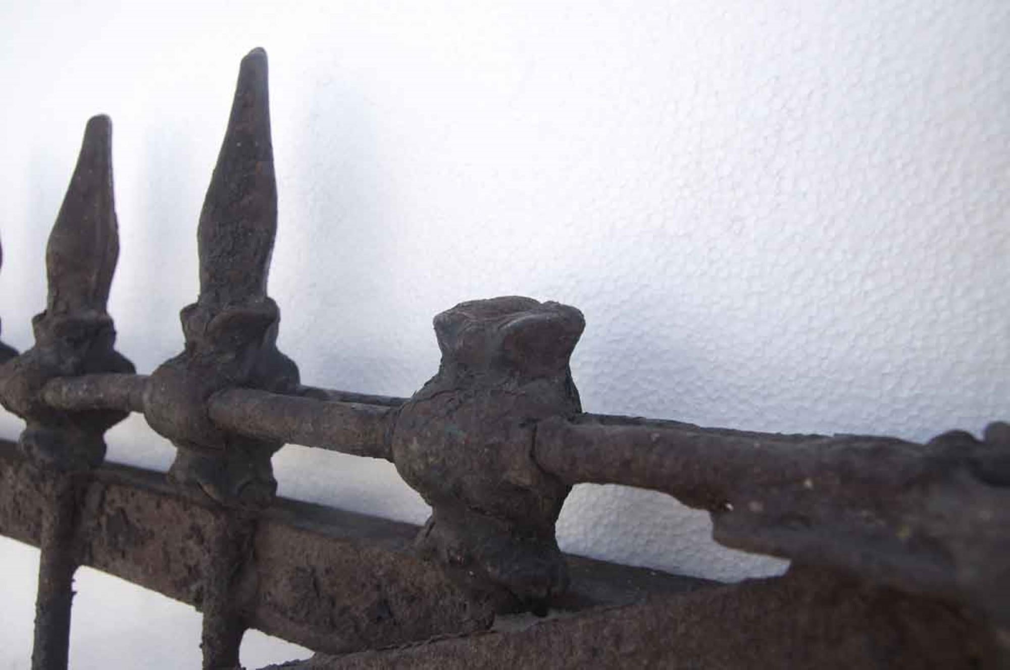 American 1800s Pair of Forged and Wrought Iron Driveway or Garden Gates