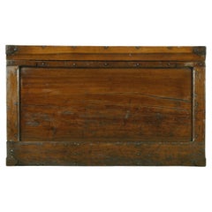 Used 1800s Pine C.H. Tenney Trunk with Leather Straps